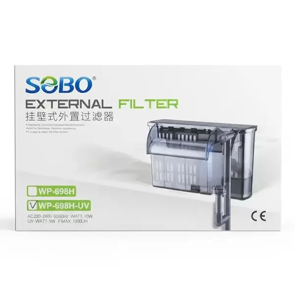 Sobo Askı Filtre 5 W UV 1000 Lt/h 10W Pompa