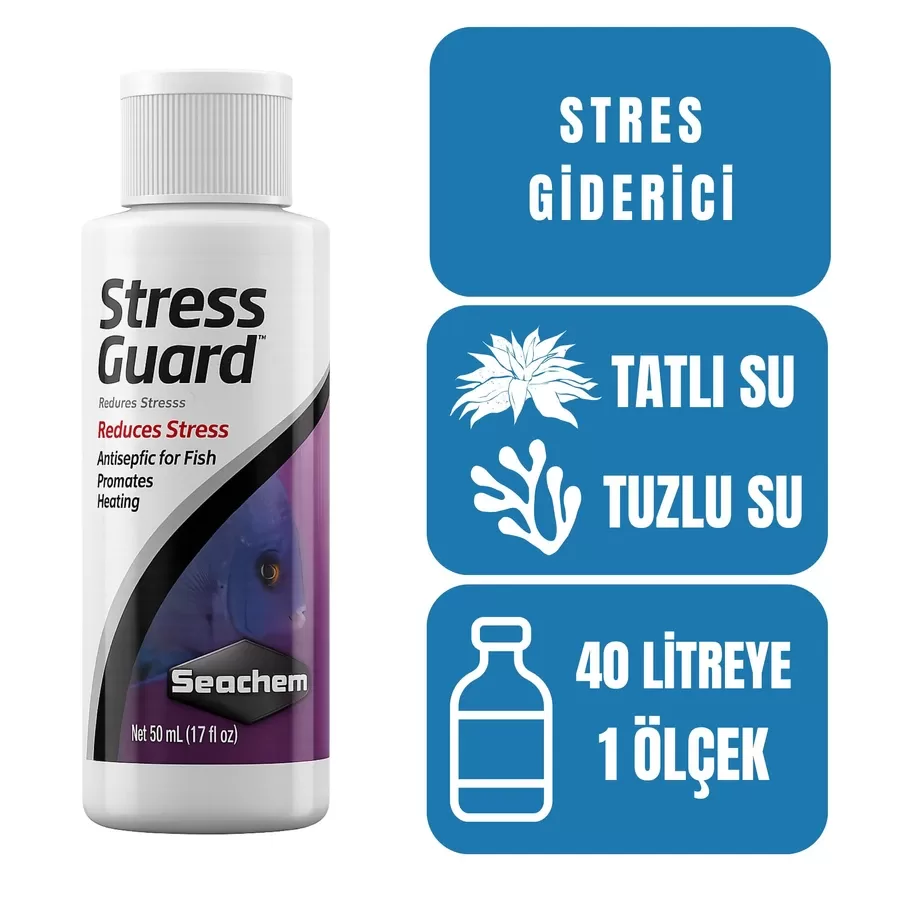 Seachem StressGuard 250 ml Balık Stres Giderici