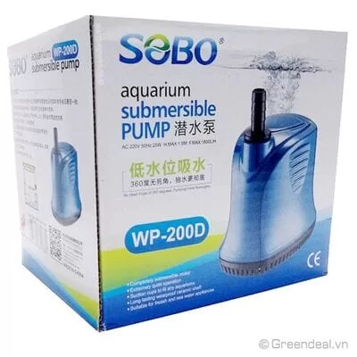 Sobo WP-200D Alttan Emişli Sump Motoru 1800 L/Saat 25W