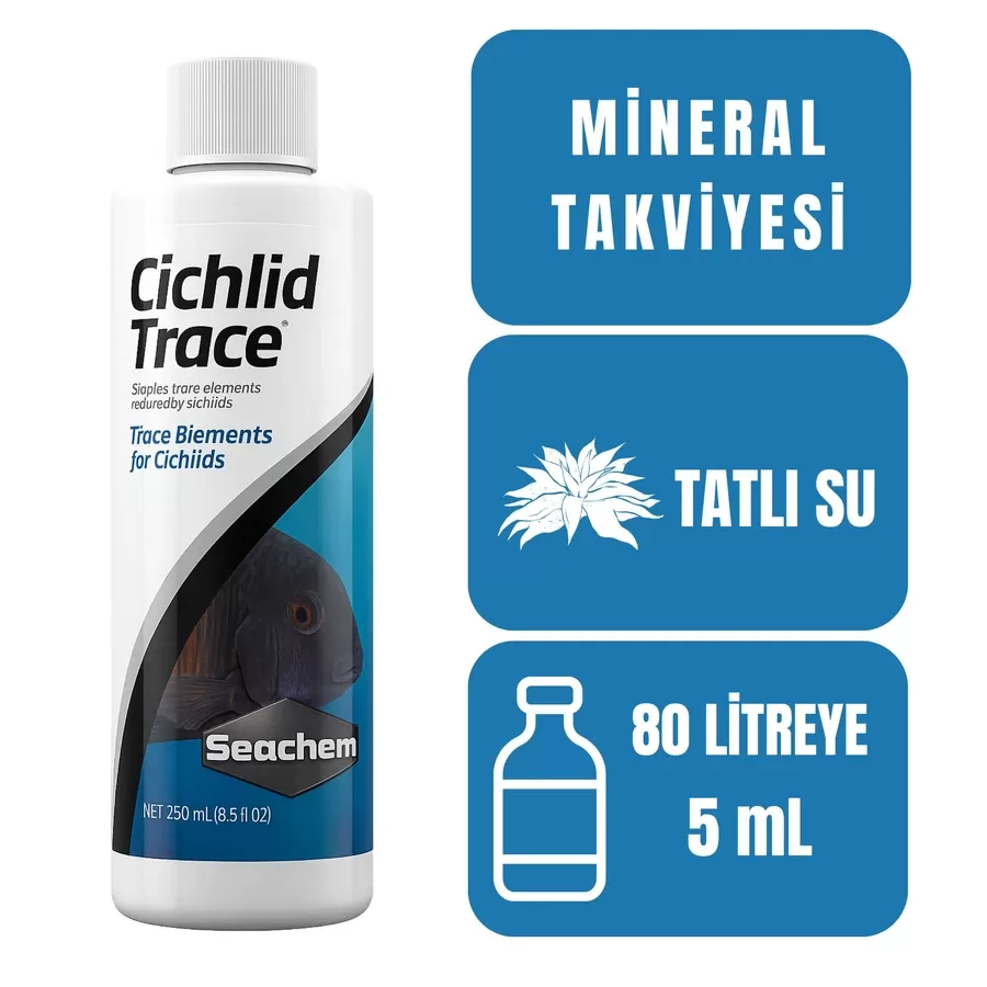 Seachem Cichlid Trace 250ml Ciklet Takviyesi