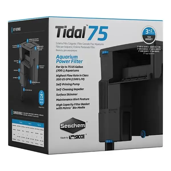 Seachem Tidal 75 Askı Filtre 1500L/H